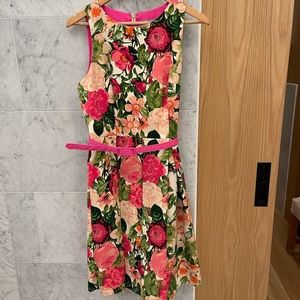 Eliza J Fit and Flare Floral Dress